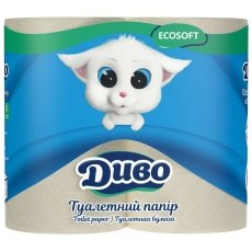 ZUM internetveikals: Tualetes papīrs Divo 2slāņi 4ruļļi