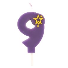 ZUM internetveikals: Svecīte dzimšanas dienas 9 lillā