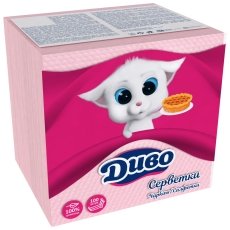 ZUM internetveikals: Salvetes Divo 25x25cm 1 kārta 100gb rozā